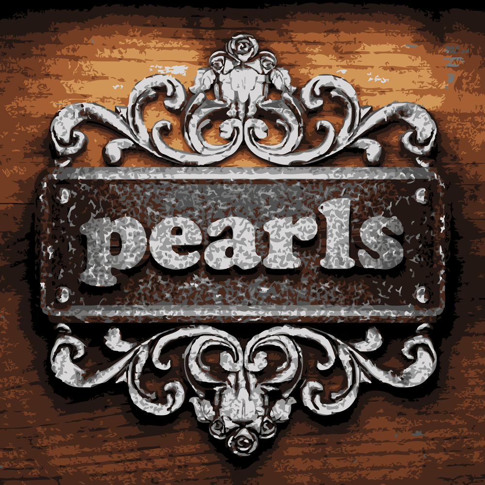 pearls vector precious stones sign