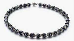 black keshi pearl necklace