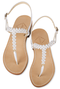 pearl wedding sandals