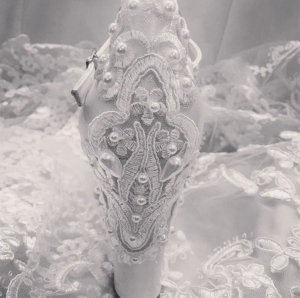 pearl wedding shoes