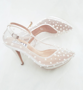pearl wedding shoes