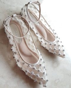pearl wedding shoes