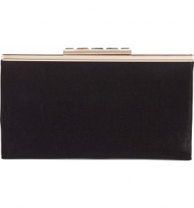 black accessories black clutch