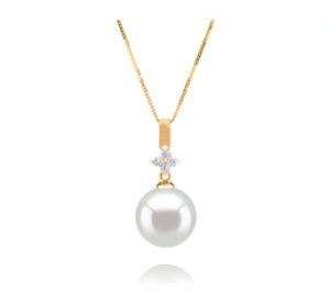 white pearl color - pearl pendant