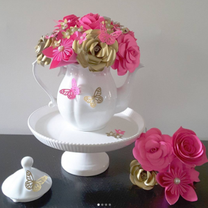 tea party flower decorations