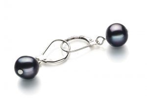 black cheap pearl earrings