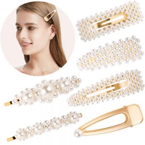 pearl hair clips