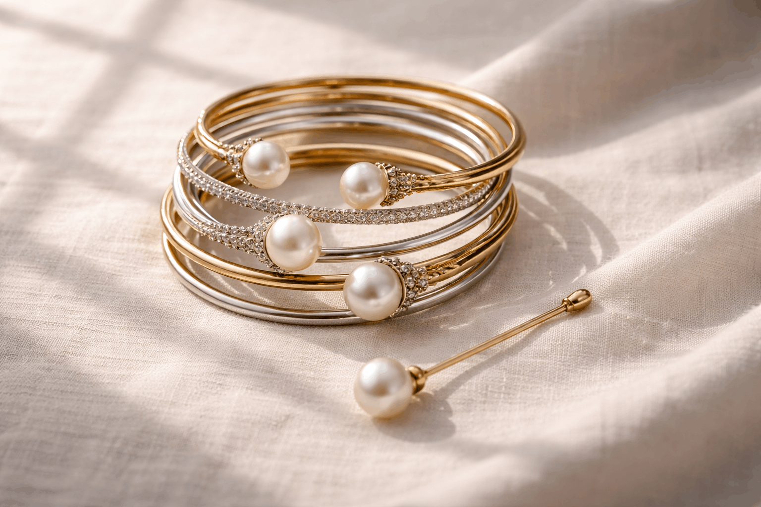 Beyond the Necklace Pearl Bangles and Hijab Pins