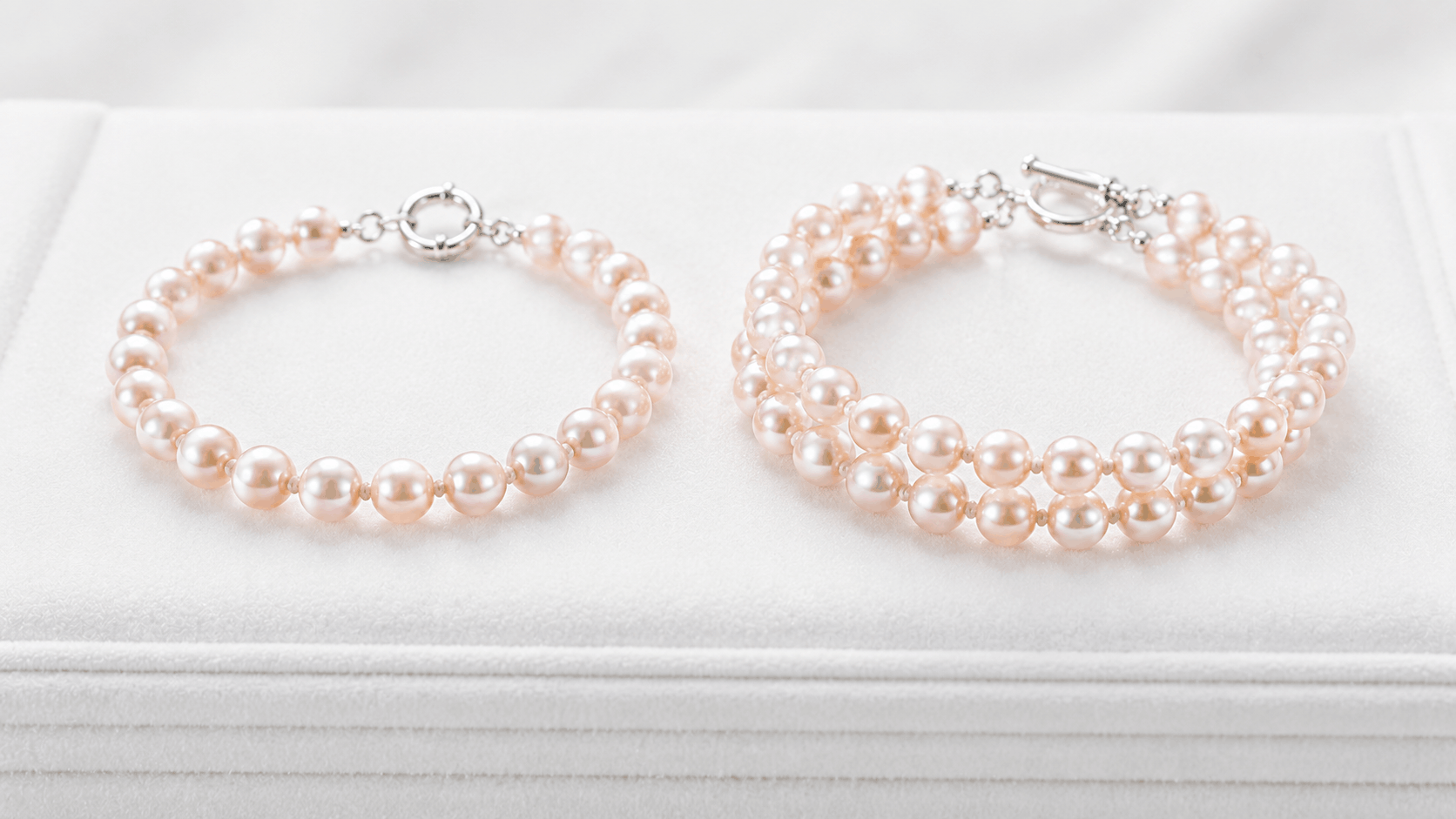 02. Single Strand vs Double Strand Pearl Bracelets