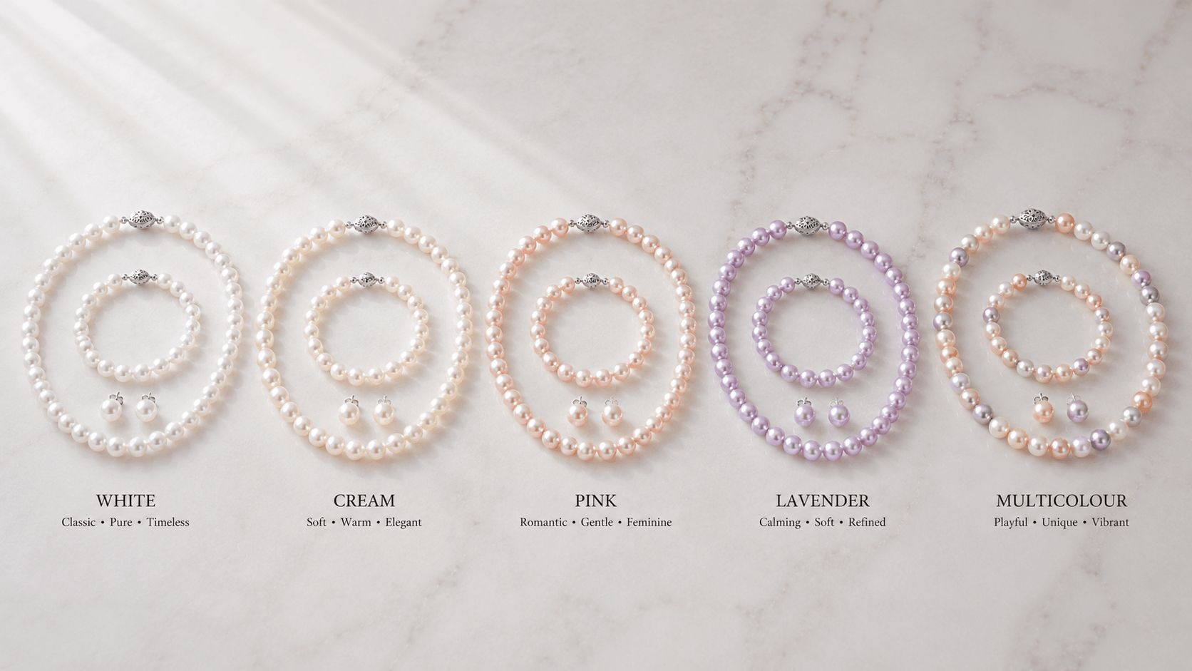 03. Pearl Colors Available in Freshwater Sets