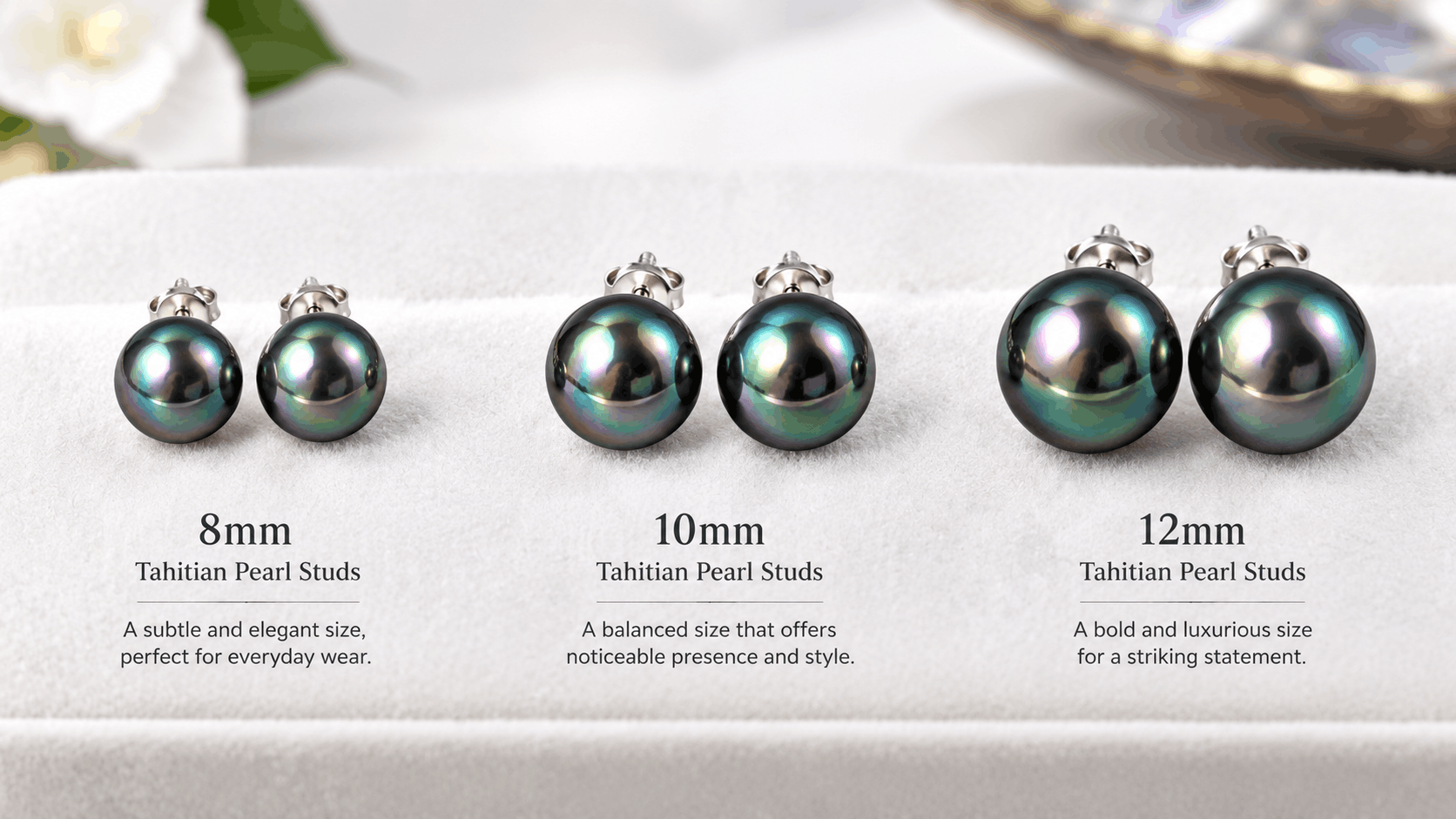 03. Tahitian Pearl Earring Sizes — Finding the Right Scale