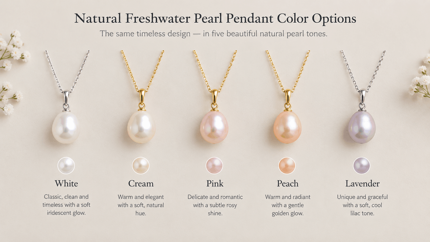 06. Natural Freshwater Pearl Color Guide