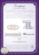 product certificate: P-AAAA-67-S