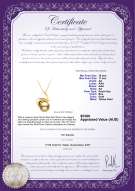 Product certificate: SS-G-AA-1011-P-Rosalie