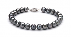 6-7mm AA Quality Freshwater Cultured Pearl Set in Black