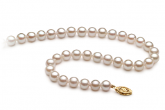 6-7mm A+ Quality Chinese Akoya Cultured Pearl Necklace in White