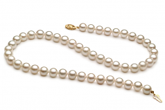 7-8mm A+ Quality Chinese Akoya Cultured Pearl Necklace in White