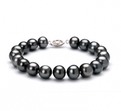 8.5-9mm AA Quality Freshwater Cultured Pearl Bracelet in Black
