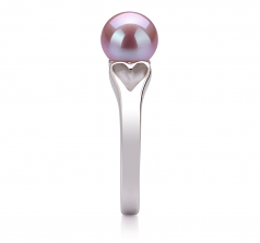 6-7mm AA Quality Freshwater Cultured Pearl Ring in Jessica Lavender