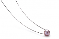 8-9mm AA Quality Freshwater Cultured Pearl Pendant in Madison Lavender