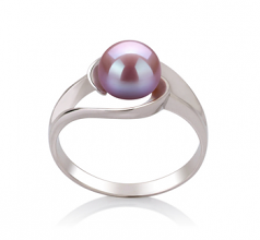 6-7mm AAA Quality Freshwater Cultured Pearl Ring in Clare Lavender