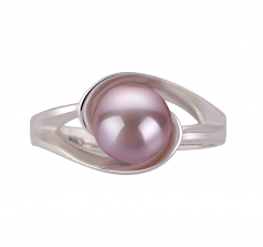 6-7mm AAA Quality Freshwater Cultured Pearl Ring in Clare Lavender