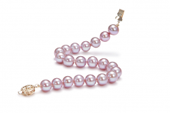 8.5-9.5mm AAA Quality Freshwater Cultured Pearl Bracelet in Lavender