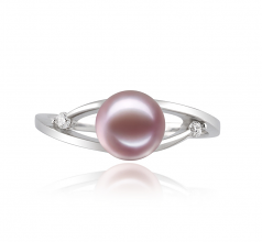 6-7mm AAAA Quality Freshwater Cultured Pearl Ring in Tanya Lavender