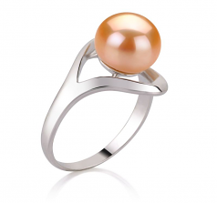 9-10mm AA Quality Freshwater Cultured Pearl Ring in Sadie Pink