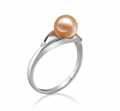 6-7mm AAAA Quality Freshwater Cultured Pearl Ring in Tanya Pink