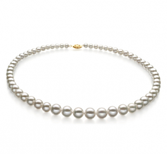 4-10mm AAA Quality Freshwater Cultured Pearl Necklace in White