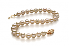 5-5.5mm AA Quality Freshwater Cultured Pearl Bracelet in White