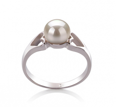 6-7mm AA Quality Freshwater Cultured Pearl Ring in Jessica White