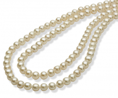 5-6mm AAA Quality Freshwater Cultured Pearl Necklace in 30 inches White
