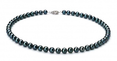 6.5-7mm AAA Quality Japanese Akoya Cultured Pearl Set in Black