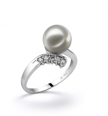 8-9mm AA Quality Japanese Akoya Cultured Pearl Ring in Grace White