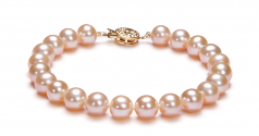 7-8mm AAA Quality Freshwater Cultured Pearl Set in Pink