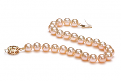 6-6.5mm AAAA Quality Freshwater Cultured Pearl Bracelet in Pink