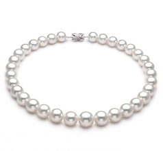12-15mm AAA+ Quality South Sea Cultured Pearl Necklace in White