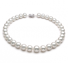 12-16mm AAA Quality South Sea Cultured Pearl Necklace in White