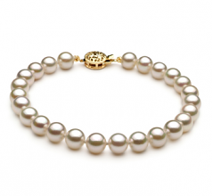 6-7mm AA Quality Japanese Akoya Cultured Pearl Bracelet in White