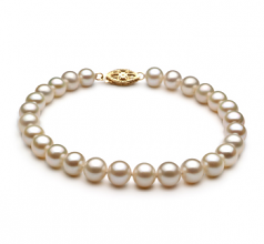 6-7mm AA Quality Freshwater Cultured Pearl Bracelet in White