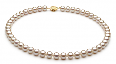 7-8mm AAA Quality Freshwater Cultured Pearl Set in White