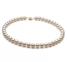 8-9mm AAA Quality Freshwater Cultured Pearl Necklace in White