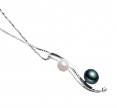 5-8mm AA Quality Freshwater Cultured Pearl Pendant in Elida Multicolour