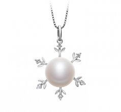 12-13mm AA Quality Freshwater Cultured Pearl Pendant in Besty White