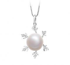 12-13mm AA Quality Freshwater Cultured Pearl Pendant in Besty White