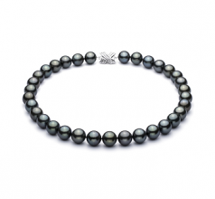 12-12.9mm AAA Quality Tahitian Cultured Pearl Necklace in 18'' Black