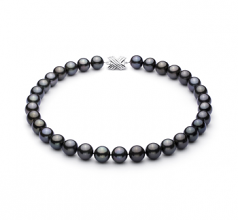 12-12.9mm AAA Quality Tahitian Cultured Pearl Necklace in Black