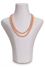 7-8mm AA Quality Freshwater Cultured Pearl Necklace in Jamilia Pink